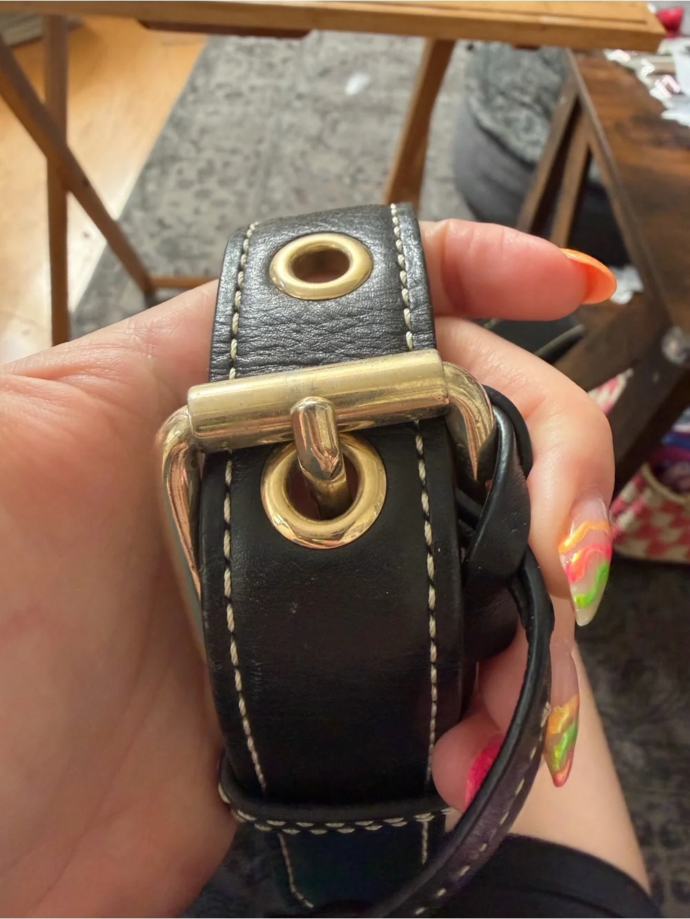 Disney Dooney & Bourke Haunted Mansion Gray Shoulder Bag with Tassels